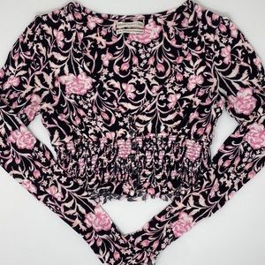 UO Cropped Long Sleeve Shirt